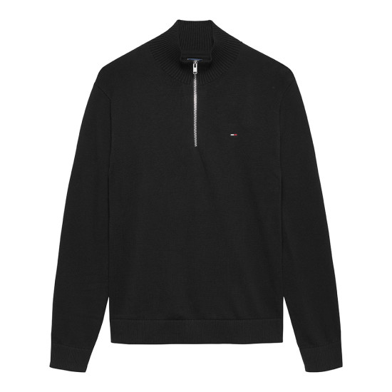 Tommy Hilfiger Ανδρική πλεκτή μπλούζα Slim Essential Light 1/4 Zip Sweater